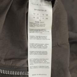 Pre Owned جاكيت ريك اوينز قصير سويدي رمادي متوسط