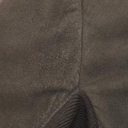 Pre Owned جاكيت ريك اوينز قصير سويدي رمادي متوسط