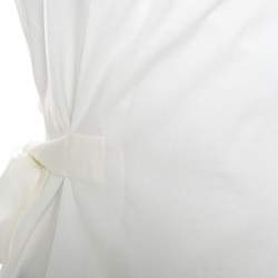 Rick Owens Madopolam Milk White Cotton Sleeveless Wrap Top M