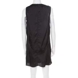 Rick Owens Black Harness Detail Sleeveless Tunic S