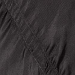 Rick Owens Dark Dust Grey Draped Satin Sleeveless Maxi Dress S