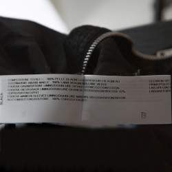 Rick Owens Black Leather Low Neck Biker Jacket S