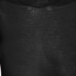 Rickowenslilies Black Knit Mock Neck Long Sleeve Top M