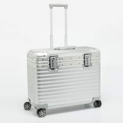 Pre Owned Rimowa Pilot Silver Aluminium Suitcase