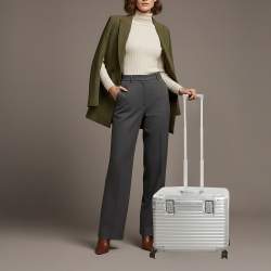 Pre Owned Rimowa Pilot Silver Aluminium Suitcase