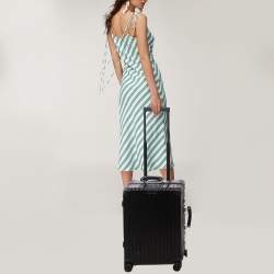 Pre Owned Rimowa Black Polycarbonate Essential Cabin S Luggage 45