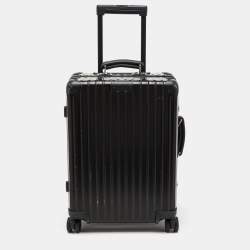 Pre Owned Rimowa Black Polycarbonate Essential Cabin S Luggage 45