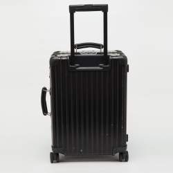 Pre Owned Rimowa Black Polycarbonate Essential Cabin S Luggage 45