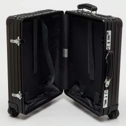 Pre Owned Rimowa Black Polycarbonate Essential Cabin S Luggage 45