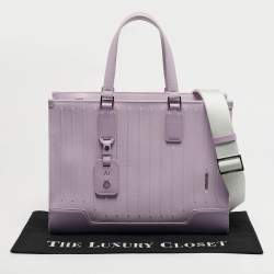 Pre Owned Rimowa Never Still Lilac Canvas and Leather Tote