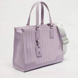 Pre Owned Rimowa Never Still Lilac Canvas and Leather Tote