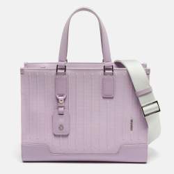 Pre Owned Rimowa Never Still Lilac Canvas and Leather Tote