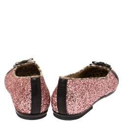 Roberto Cavalli Angels Pink Glitters Ballet Flats Size 37