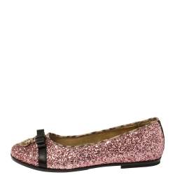Roberto Cavalli Angels Pink Glitters Ballet Flats Size 37