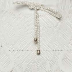 مملوكة مسبقًا Roberto Cavalli Beachwear White Lace Cover Up Pants M