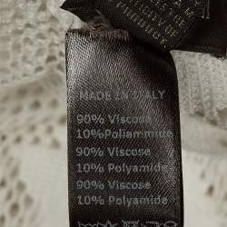 مملوكة مسبقًا Roberto Cavalli Beachwear White Lace Cover Up Pants M