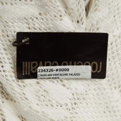 مملوكة مسبقًا Roberto Cavalli Beachwear White Lace Cover Up Pants M