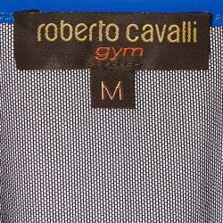 Roberto Cavalli Black Printed Jersey Tank Top M