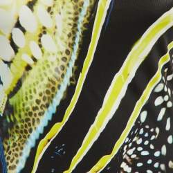 Roberto Cavalli Black Printed Jersey Tank Top M
