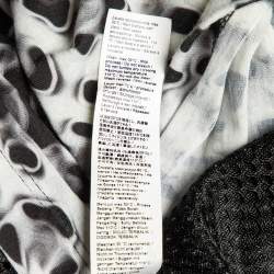 مملوكة مسبقًا Roberto Cavalli Gym Black/Grey Printed Jersey & Mesh Tank Top S