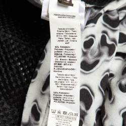 مملوكة مسبقًا Roberto Cavalli Gym Black/Grey Printed Jersey & Mesh Tank Top S