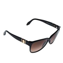 Pre Owned Roberto Cavalli Black/Brown Gradient 650S Caprifoglio Sunglasses