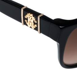 Pre Owned Roberto Cavalli Black/Brown Gradient 650S Caprifoglio Sunglasses