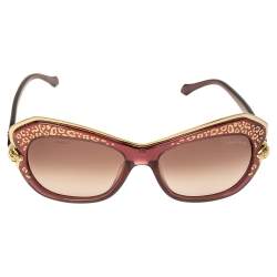 Roberto Cavalli Purple Gradient Taygeta RC981S Cat Eye Sunglasses