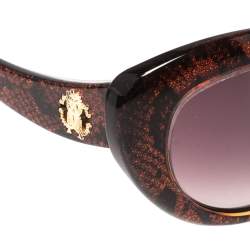 Pre Owned Roberto Cavalli Shimmery Red Alshat RC826S Cat Eye Sunglasses
