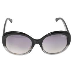 Pre Owned Roberto Cavalli Black/Grey Gradient Tejat RC983S Oversized Sunglasses
