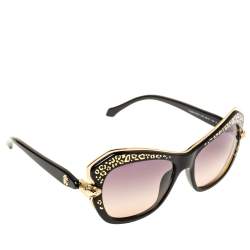 مملوكة مسبقًا نظارة شمسية روبرتو كافالي عين قطة تايغتا أر سي981أس متدرجة سوداء