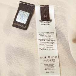 Pre Owned Roberto Cavalli Brown Leopard Print Silk Jumpsuit M