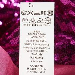 Roberto Cavalli Pink Sequin Shorts XS