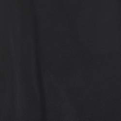 Pre Owned Roberto Cavalli Black Silk Bead Detail Sleeveless Top M