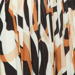 Roberto Cavalli White Macro Tiger Twiga Print Knit Cut-Out Mini Dress S