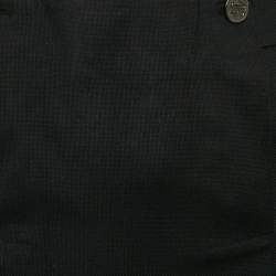 Pre Owned Roberto Cavalli Black Cotton Flared Maxi Skirt S