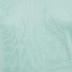 Pre Owned Roberto Cavalli Blue Cotton V-Neck Long Sleeve Sweater XXL