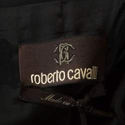 Pre Owned Roberto Cavalli Black Wool Tailored Blazer M