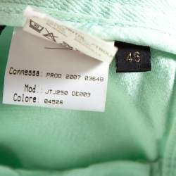 Pre Owned Roberto Cavalli Light Green Denim Straight Leg Jeans L