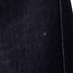 مملوكة مسبقًا Roberto Cavalli Indigo Denim Chain Detail Flared Jeans M