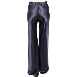 مملوكة مسبقًا Roberto Cavalli Blue Satin Silk Drawstring Waist Detail Pants M