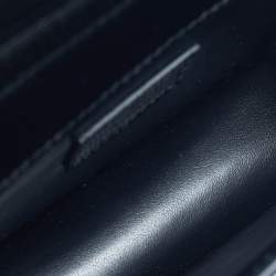 Pre Owned Roberto Cavalli Black Lizard Embossed Leather Small Roar Top Handle Bag