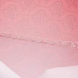 Pre Owned Roberto Cavalli Pink/Brown Monogram Nylon and Leather Front Pouch Tote