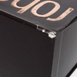 مملوكة مسبقًا Roberto Cavalli Maroon Patent Leather and Python Embossed Leather Lace Up Ankle Boots Size 37