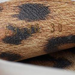 Pre Owned Roberto Cavalli Metallic Silver Iridescent Leather Slip On Loafers Size 39