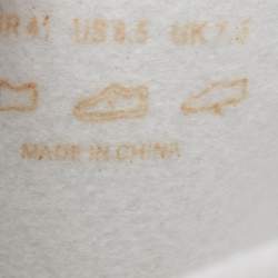 Pre Owned Roberto Cavalli White Rubber Flat Slides Size 39