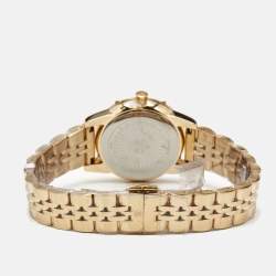 مملوكة مسبقًا Roberto Cavalli Classic RC5L079M0065 Green Dial Gold Plated Stainless Steel Women's Wristwatch 30 mm