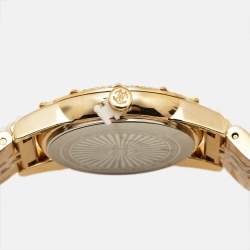مملوكة مسبقًا Roberto Cavalli Classic RC5L079M0065 Green Dial Gold Plated Stainless Steel Women's Wristwatch 30 mm