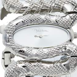 Roberto Cavalli Silver Stainless Steel Cleopatra R7253195515 Women's Wristwatch 40 mm