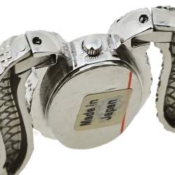 Roberto Cavalli Silver Stainless Steel Cleopatra R7253195515 Women's Wristwatch 40 mm